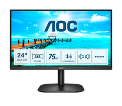 AOC 24B2XDAM 23.8"W VA LED 1920x1080 20 000 000:1 4ms 250cd HDMI DVI repro 