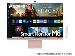 Samsung Smart Monitor M8 32" LED VA 3840x2160 Mega DCR 4ms 400cd HDMI USB-C(65W) Wifi repro pink 