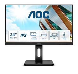 AOC 24P2C 23.8"W IPS LED 1920x1080 50 000 000:1 4ms 250cd DP HDMI USB-C(65W) Pivot repro 