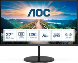 AOC Q27V4EA 27"W IPS LED 2560x1440 20 000 000:1 4ms 250cd HDMI DP 