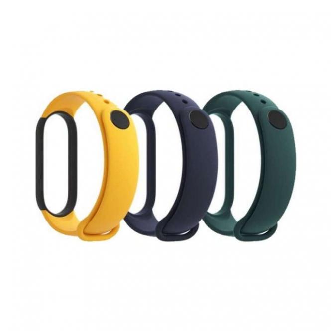 Xiaomi Mi Band 5 náhradní náramky Blue, Yellow, Green 29765 